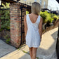 Ditsy Eyelet Mini Dress- Pink Pop