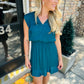 Verona Mini Dress- Midnight Teal