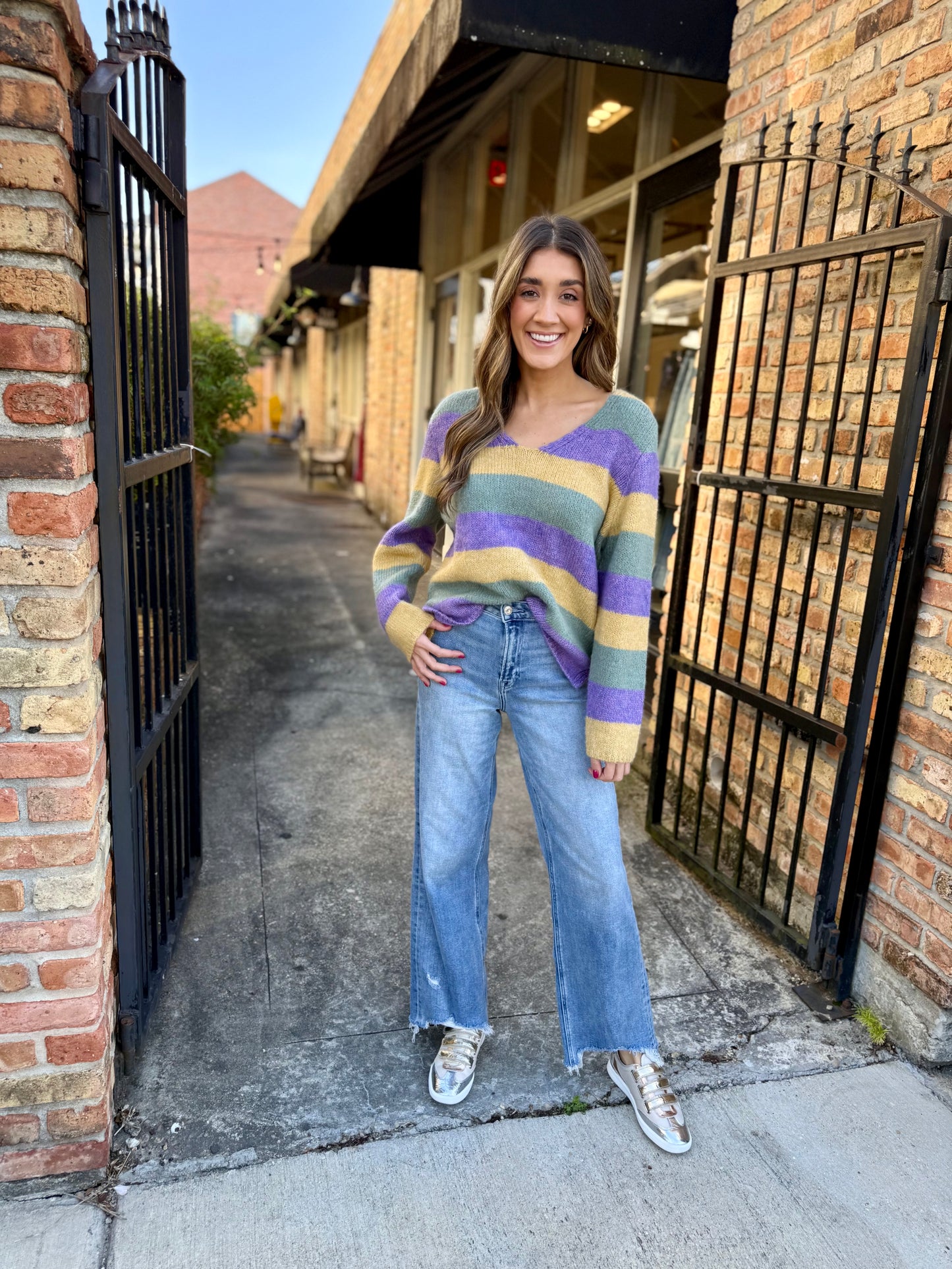 Press Stripe MG Sweater