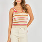 Copper Cloud Sweater Tank- Multi