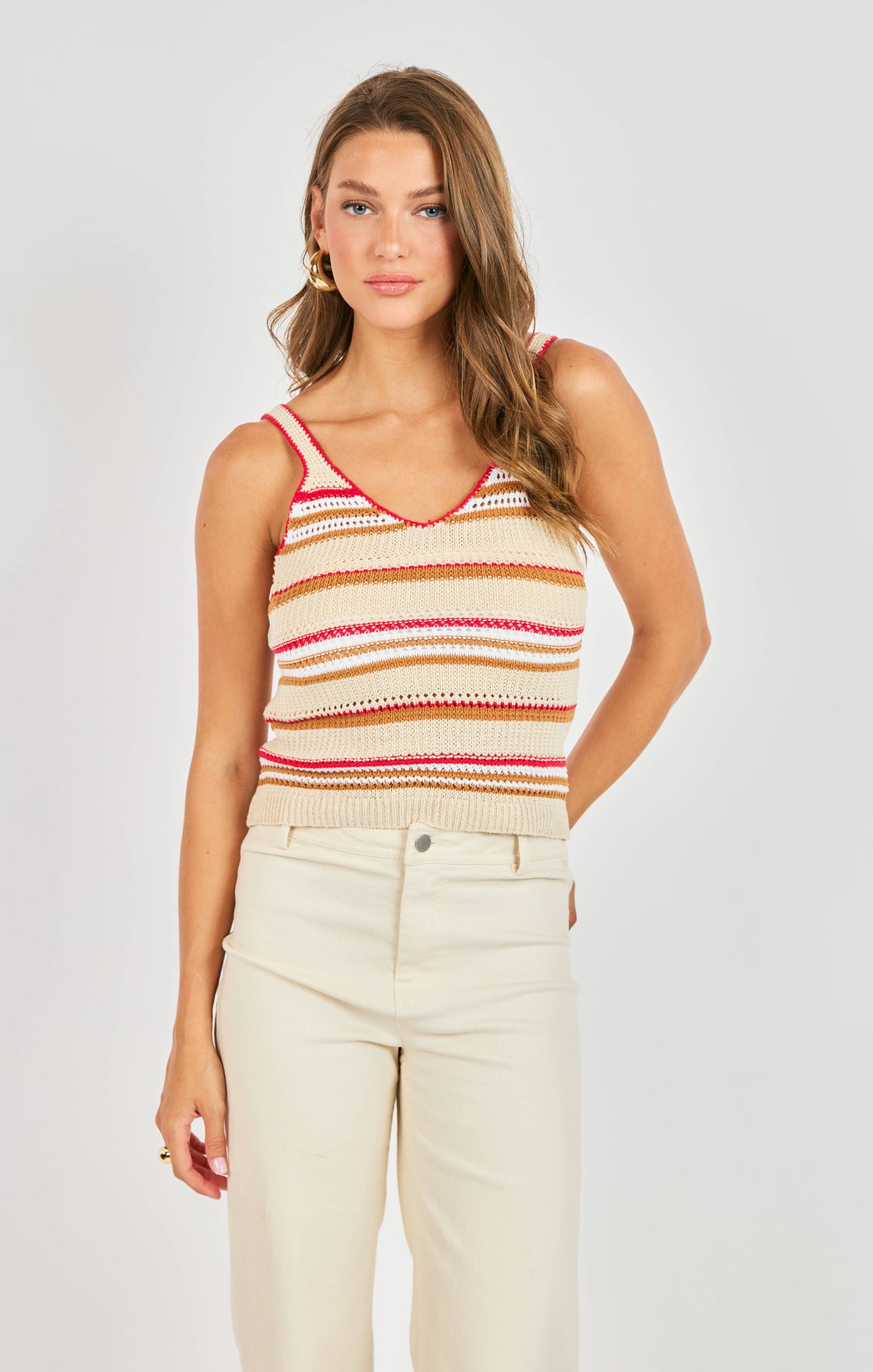 Copper Cloud Sweater Tank- Multi