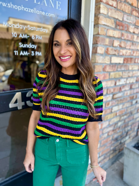 Basin MG Stripe Top- Black