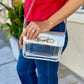 Travis Clear Stadium Bag- Silver