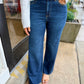 Pleaser High Rise Wide Ankle Denim- Magic Hour