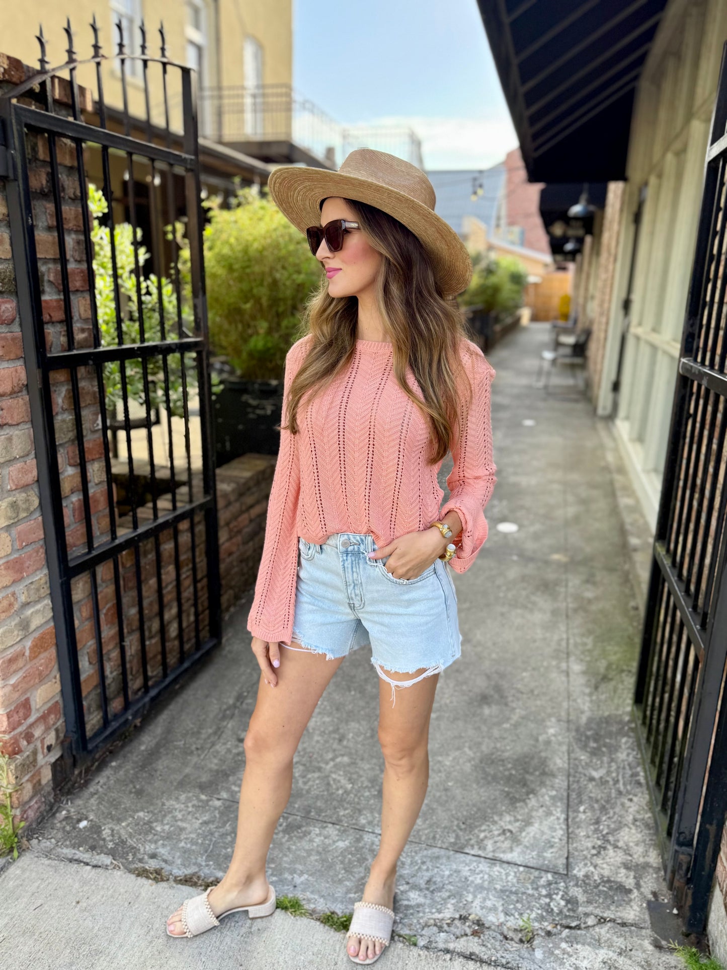 Good Vibrations Sweater- Apricot