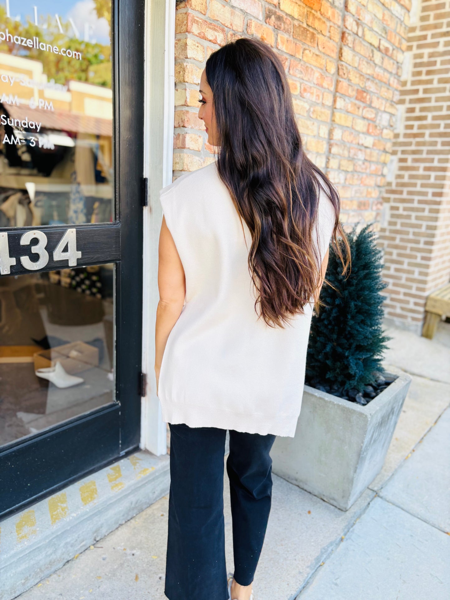 Preston Hi-Lo Muscle Top- Oatmeal