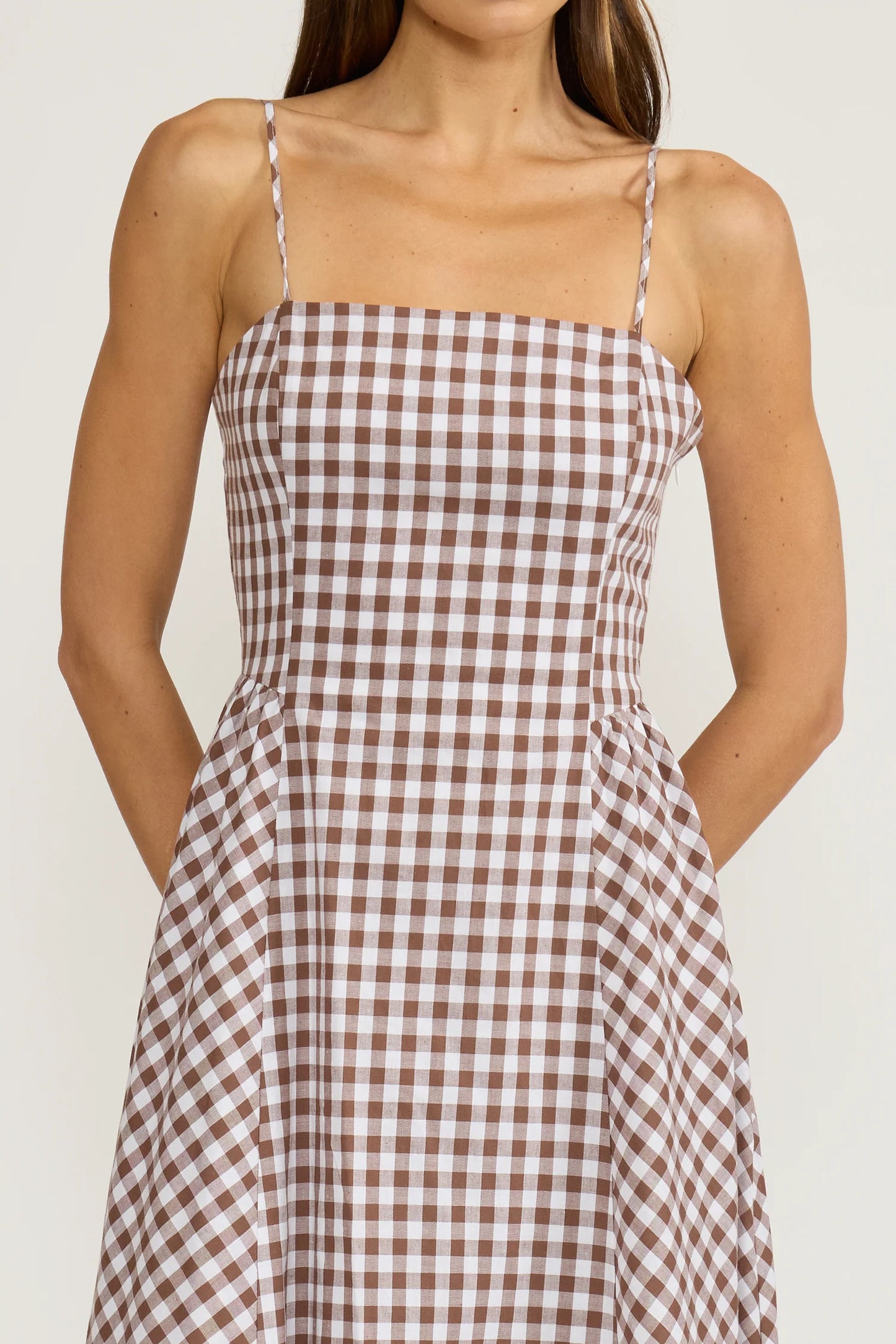 Kalley Maxi Dress- Brown