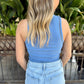 Z Supply Boa Rib Tank- Lake Blue