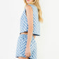 Dotty Polka Dot Top- Blue
