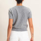 Angelette Cardigan Top- Heather Gray