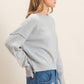 Donnelly Sweater- Misty Blue/Gray