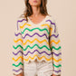 Selma Wavy Stripe MG Sweater
