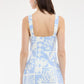 Alba Romper Dress- Blue Pattaya