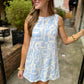 Pastel Dolmen Mini Dress- Blue