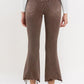 Potting (Bella) HR Cropped Flare Denim- Brown