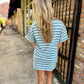 Teva Striped Skort- Baby Blue/Green