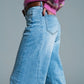 Raven Mom Wide Leg Denim- Light Wash
