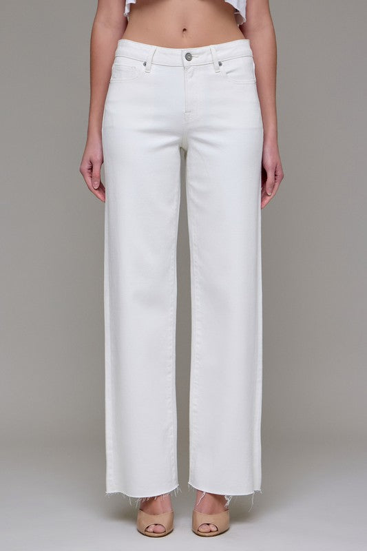 Logan Midrise Dad Denim- Pearl Wash