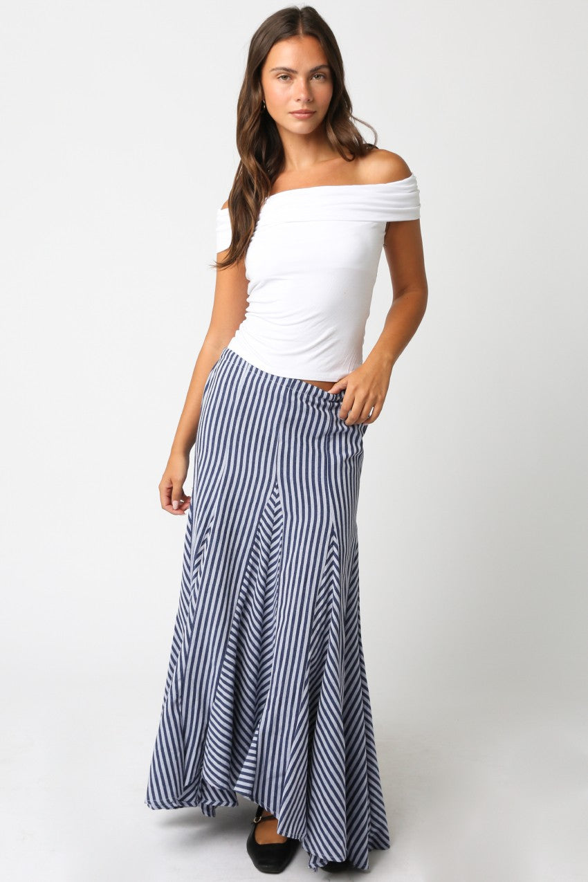 Leslie Off Shoulder Top- White