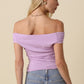 Leslie Off Shoulder Top- Lavender