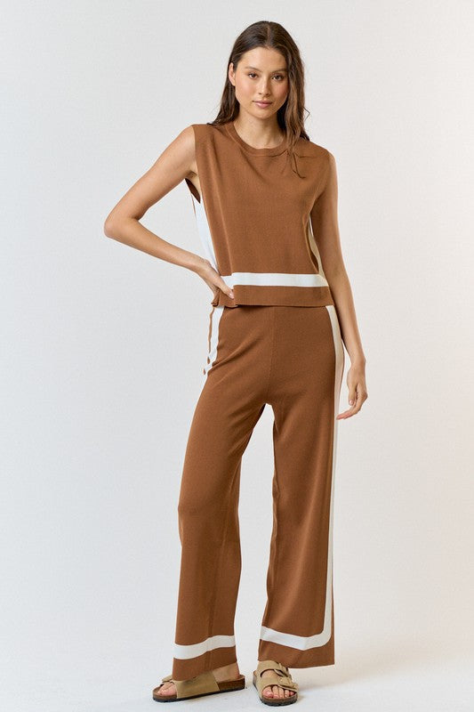 Orion Tank & Pants 2 Piece Set- Mocha