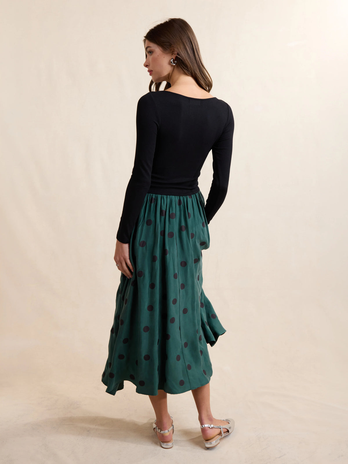 Ronan Boat Neck Knit Top- Black