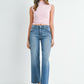 Colette Slim Palazzo w/Scissor Cut- Med Denim