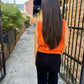 Queen Pumpkin Face Collar Button Up Vest