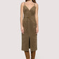 Urban Fall Midi Dress- Olive