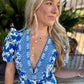 Amara Floral Puff Sleeve Romper