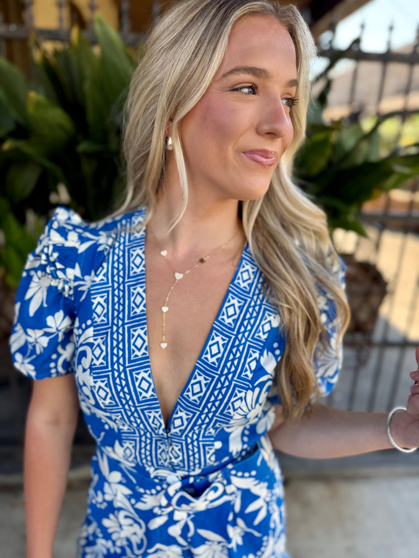 Amara Floral Puff Sleeve Romper