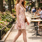 Mina Embroidery Mini Dress- White Combo