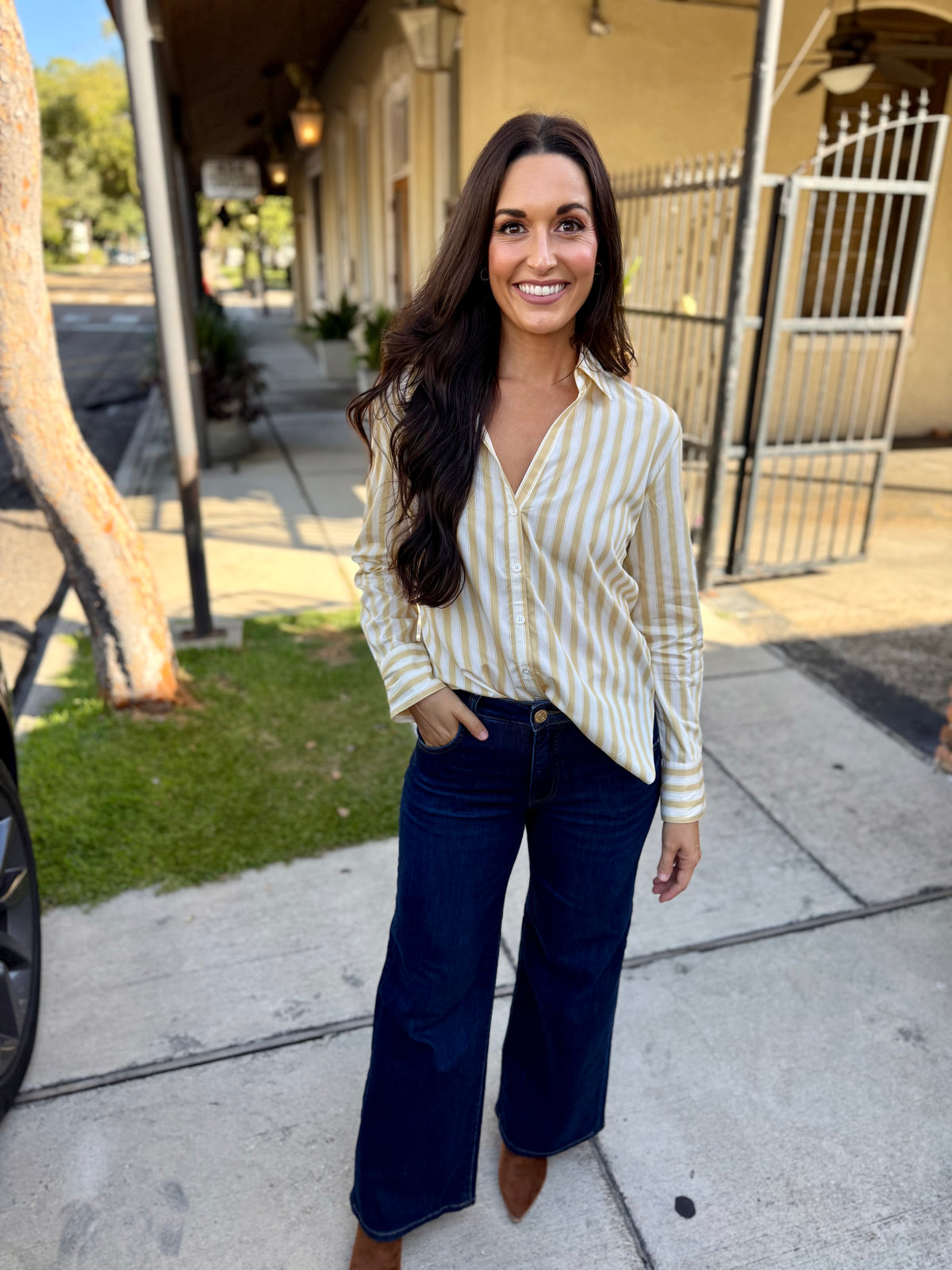 Z Supply Golden Haven Stripe Top
