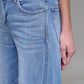 Nori Midrise Wide Leg Denim- Med Light