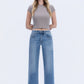 Kendall (Evening Star) HR Ankle Dad Jeans- Med Wash