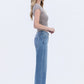 Kendall (Evening Star) HR Ankle Dad Jeans- Med Wash