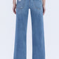 Kendall (Evening Star) HR Ankle Dad Jeans- Med Wash