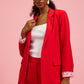 Scarlett Pocket Blazer- Red