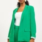 Scarlett Pocket Blazer- Kelly Green