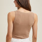 Reece Ribbed Sweater Bodysuit- Mocha