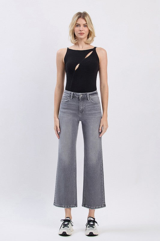 Aileeah (River Eden) HR Ankle Slim Wide Denim