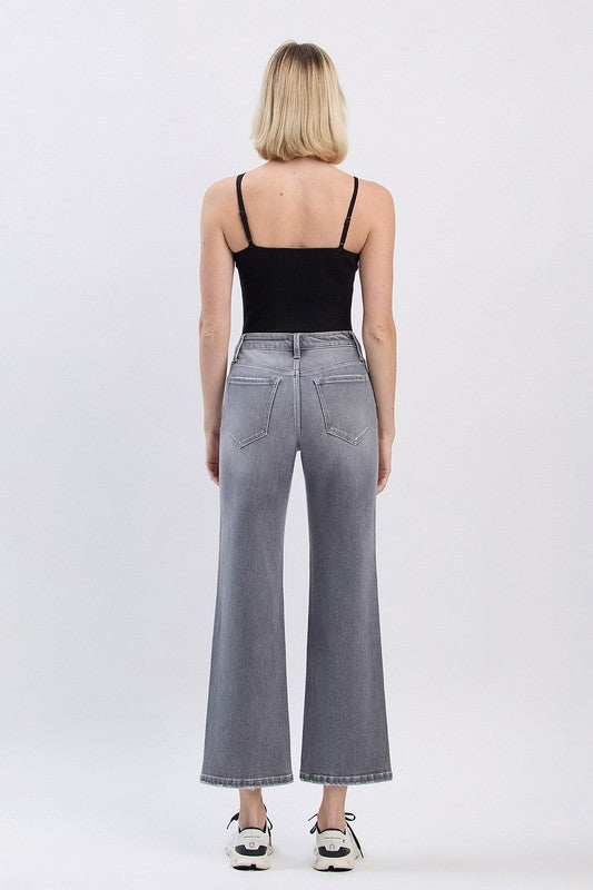 Aileeah (River Eden) HR Ankle Slim Wide Denim