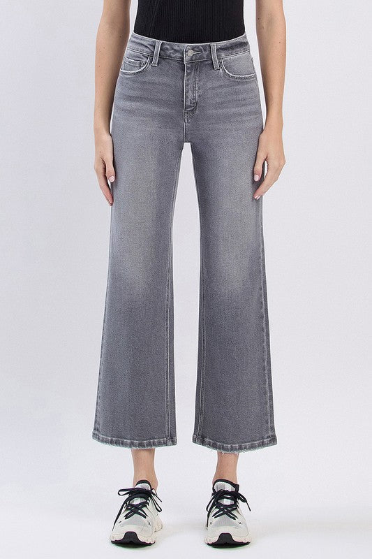 Aileeah (River Eden) HR Ankle Slim Wide Denim