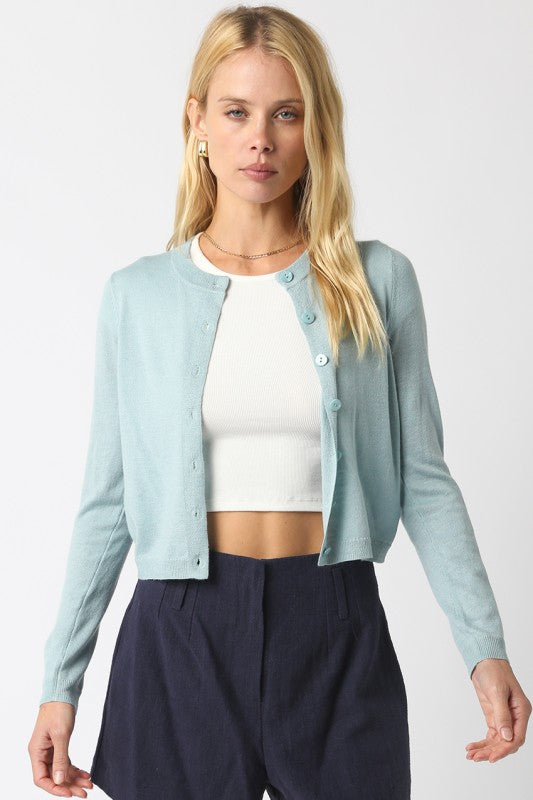 Giana Knit Cardigan- Sage