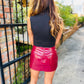 Aviva Skirt- Cabernet