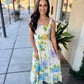 Fresh Cut Maxi Dress- Cream
