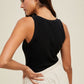 Reece Ribbed Sweater Bodysuit- Black