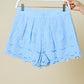 Kendal Embroidered Shorts- Blue