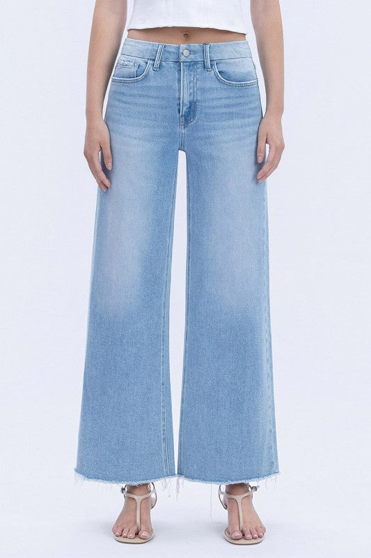 Quieter HR Ankle Wide Leg Denim
