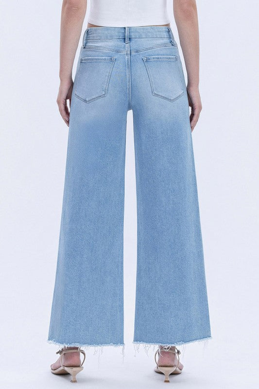 Quieter HR Ankle Wide Leg Denim